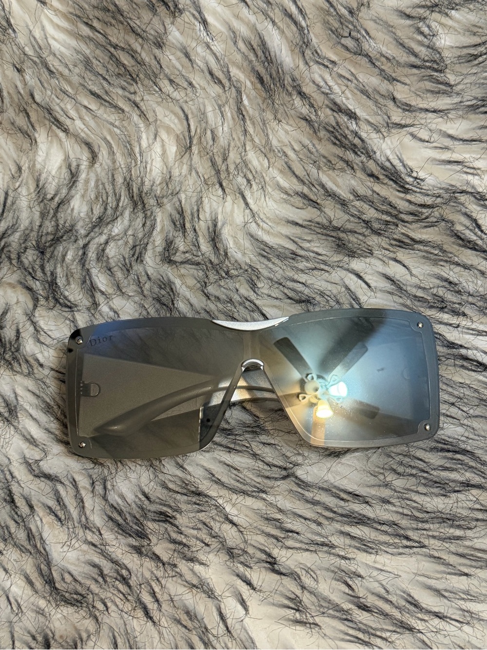 Shield Sunglasses in Smoke Gradient